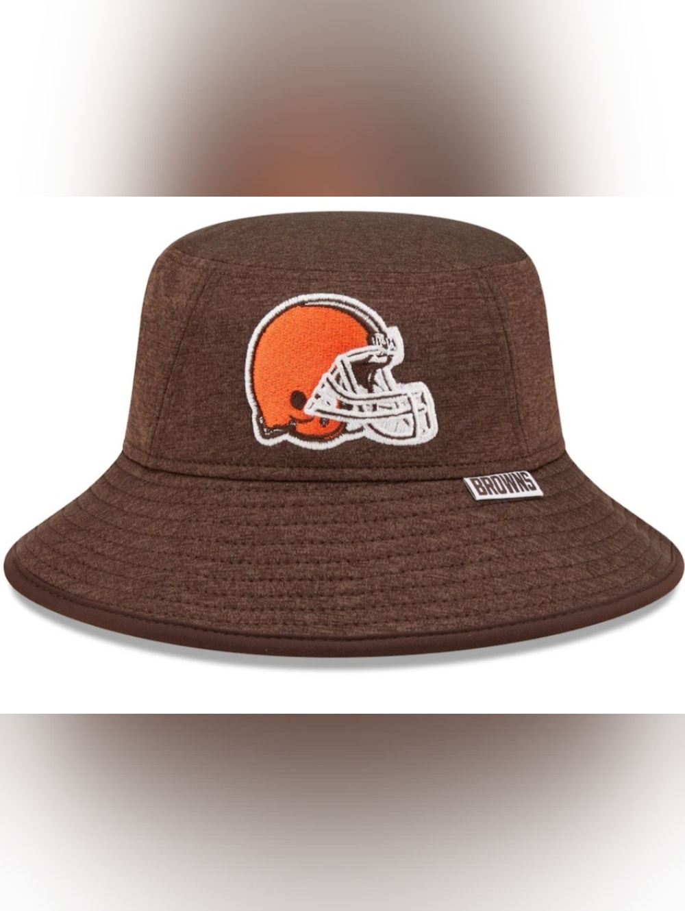 NWT Men's New Era Heather Brown Cleveland Browns Bucket Hat